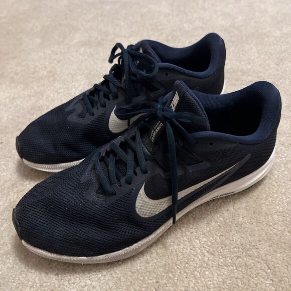Nike Downshifter 9 Men’s 8.5 Navy Blue - Picture 1 of 12